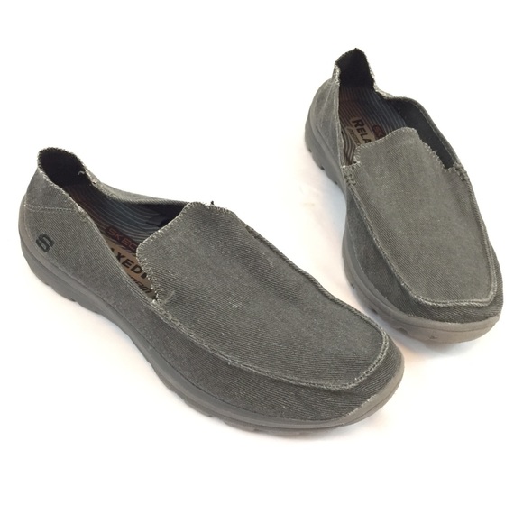 skechers canvas loafers
